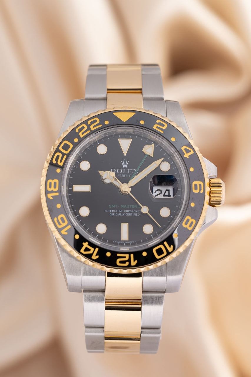 Rolex GMT-Master II Stahl/Gold 40mm Herrenuhr 116713LN - Thumbnail