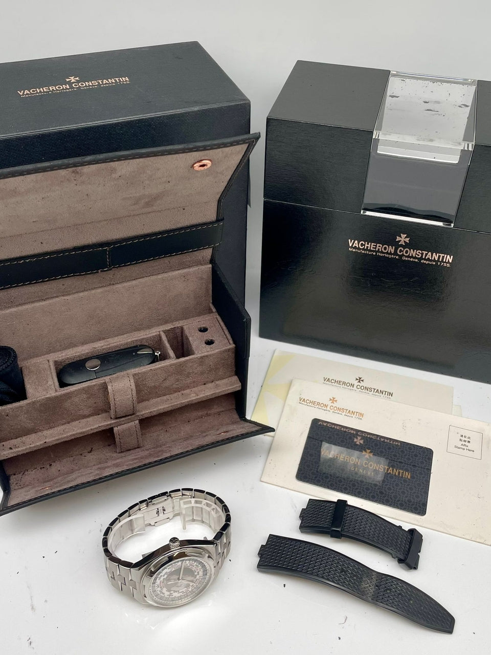 Vacheron Constantin  Overseas World Time 43mm Automatik Herrenuhr 7700V - Papiere und oder Lieferumfang