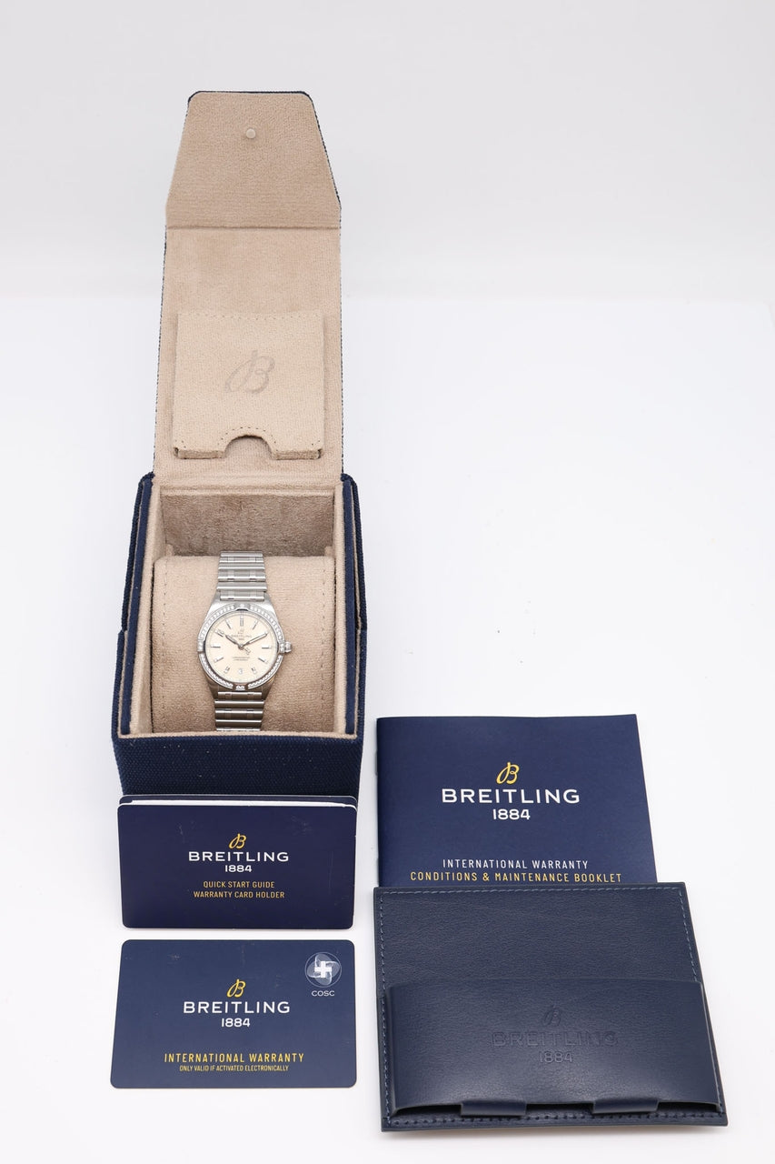 Breitling Chronomat 32mm Quarz Damenuhr Factory A77310 - Papiere und oder Lieferumfang