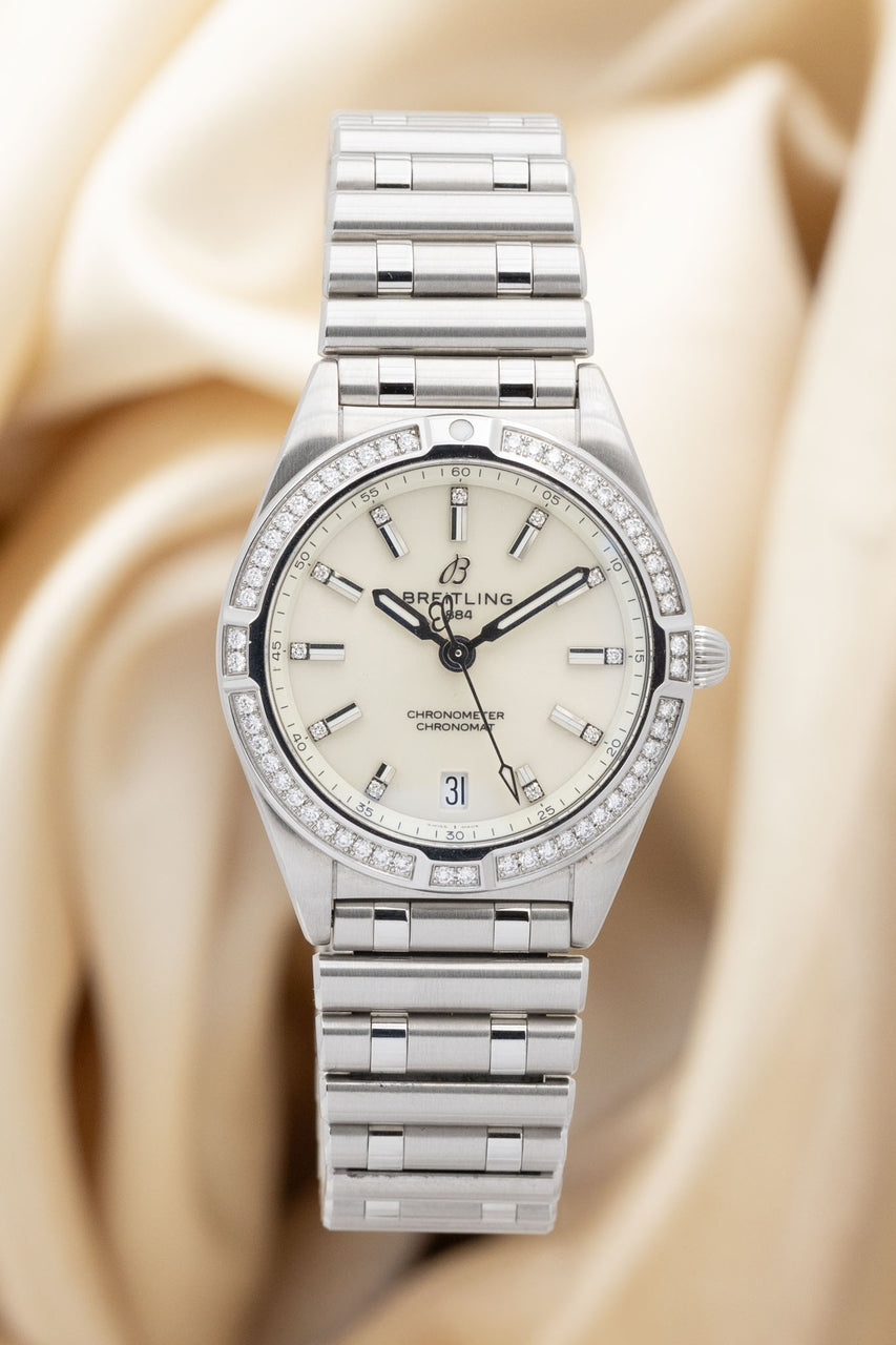 Breitling Chronomat 32mm Quarz Damenuhr Factory A77310 - Thumbnail