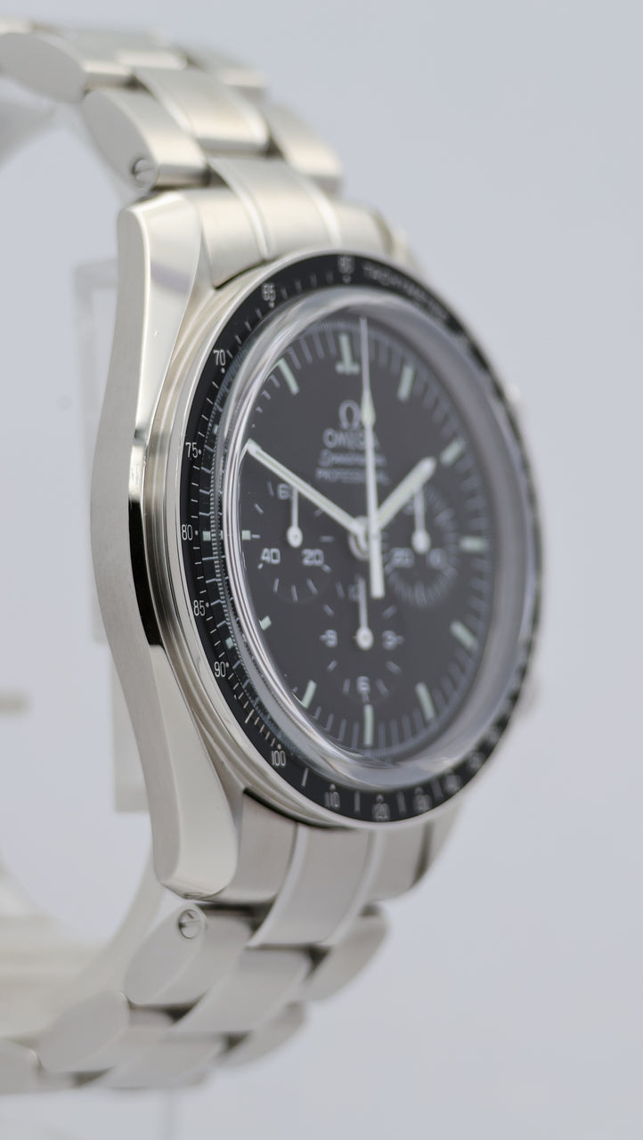 Omega Speedmaster Moonwatch 42 Handaufzug	 31130423001006 Box + og. Papiere