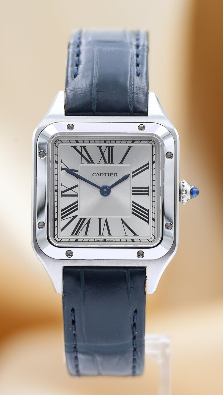 Cartier Santos Dumont Quarz Herrenuhr WSSA0023 - Thumbnail