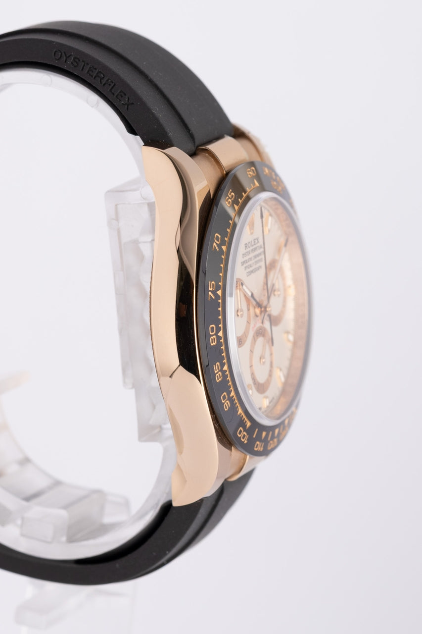 Rolex Daytona Automatik Roségold Oysterflex 40mm Ivory 116515LN - Detailansicht 1