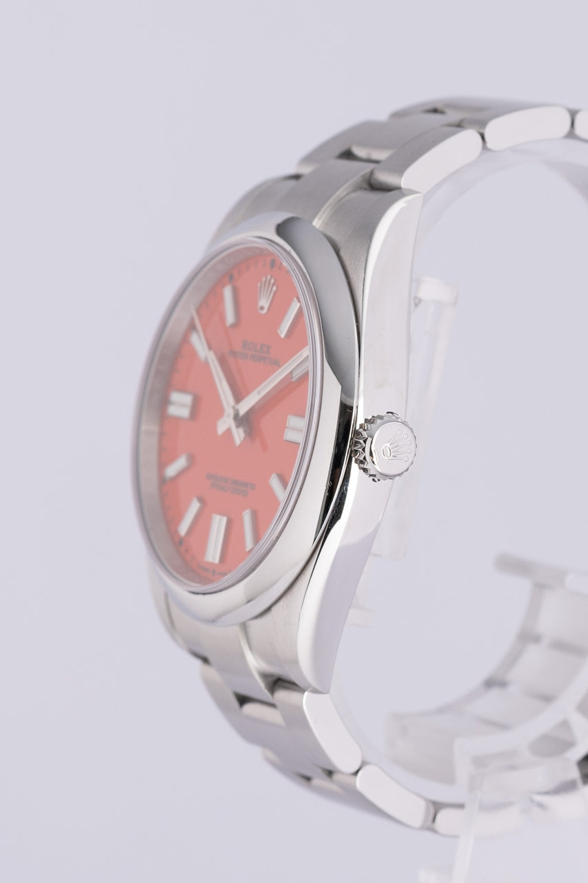Rolex Oyster Perpetual 41 Coral Rot Automatik 124300 - Detailansicht 2