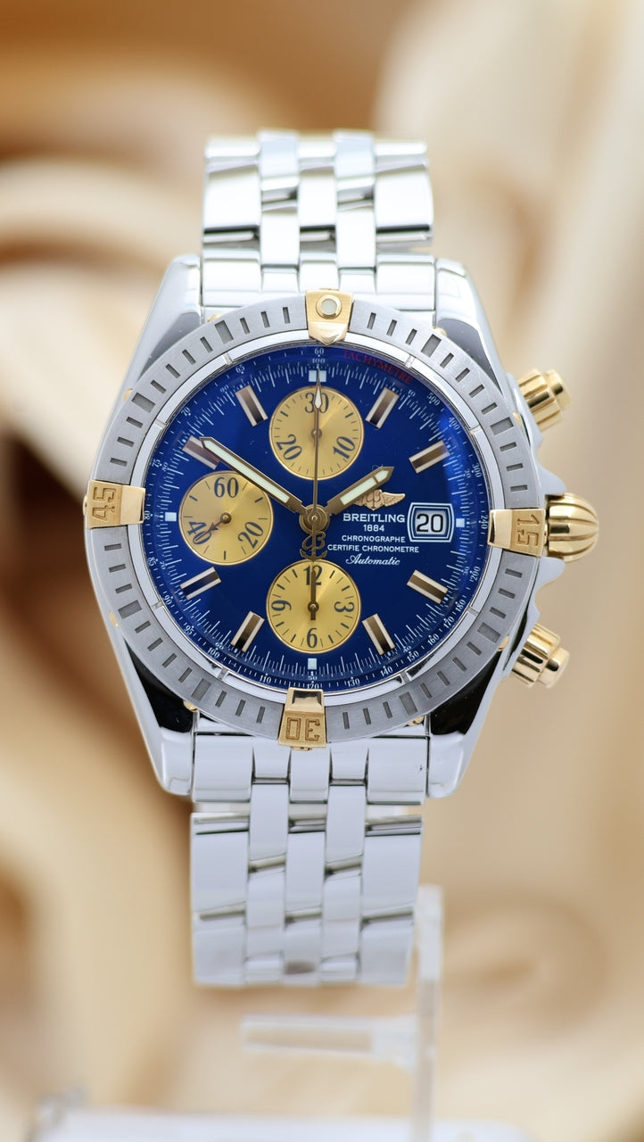 Breitling Chronomat Evolution 44 Automatik Herrenuhr Blau B13356 - Thumbnail