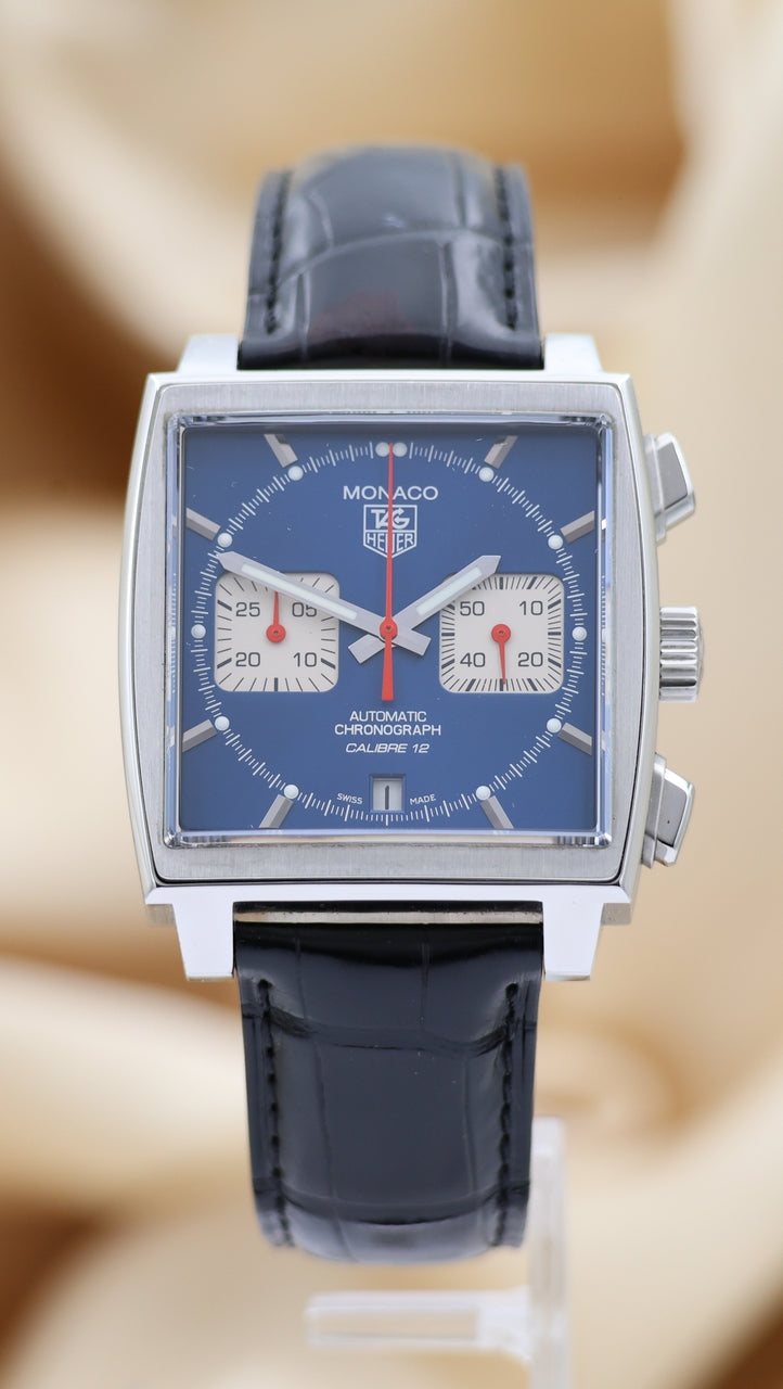 Tag Heuer Monaco Calibre 12 39mm Automatik  CAW2111.FCG183 - Thumbnail