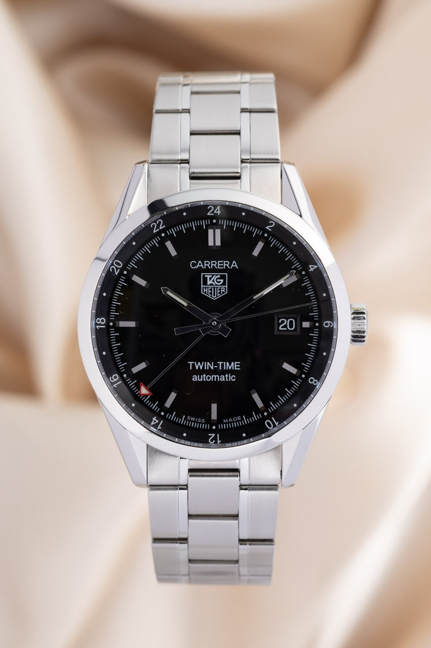 TAG Heuer Carrera Calibre 7 Twin Time GMT 39mm Automatik WV2115-0 - Thumbnail