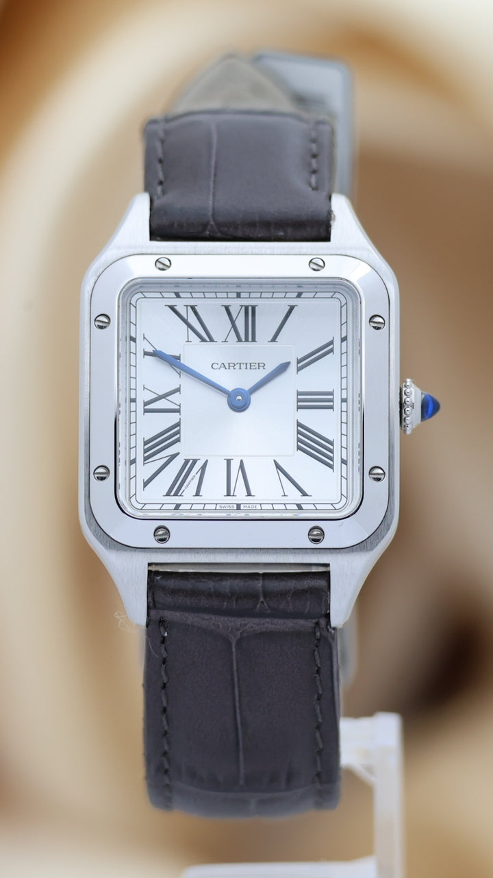 Cartier Santos Dumont Quarz Herrenuhr WSSA0023 - Thumbnail