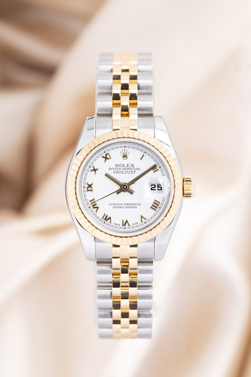 Rolex Lady-Datejust 26mm Stahl/Gold Jubilee Automatik Weiß  179173 - Thumbnail