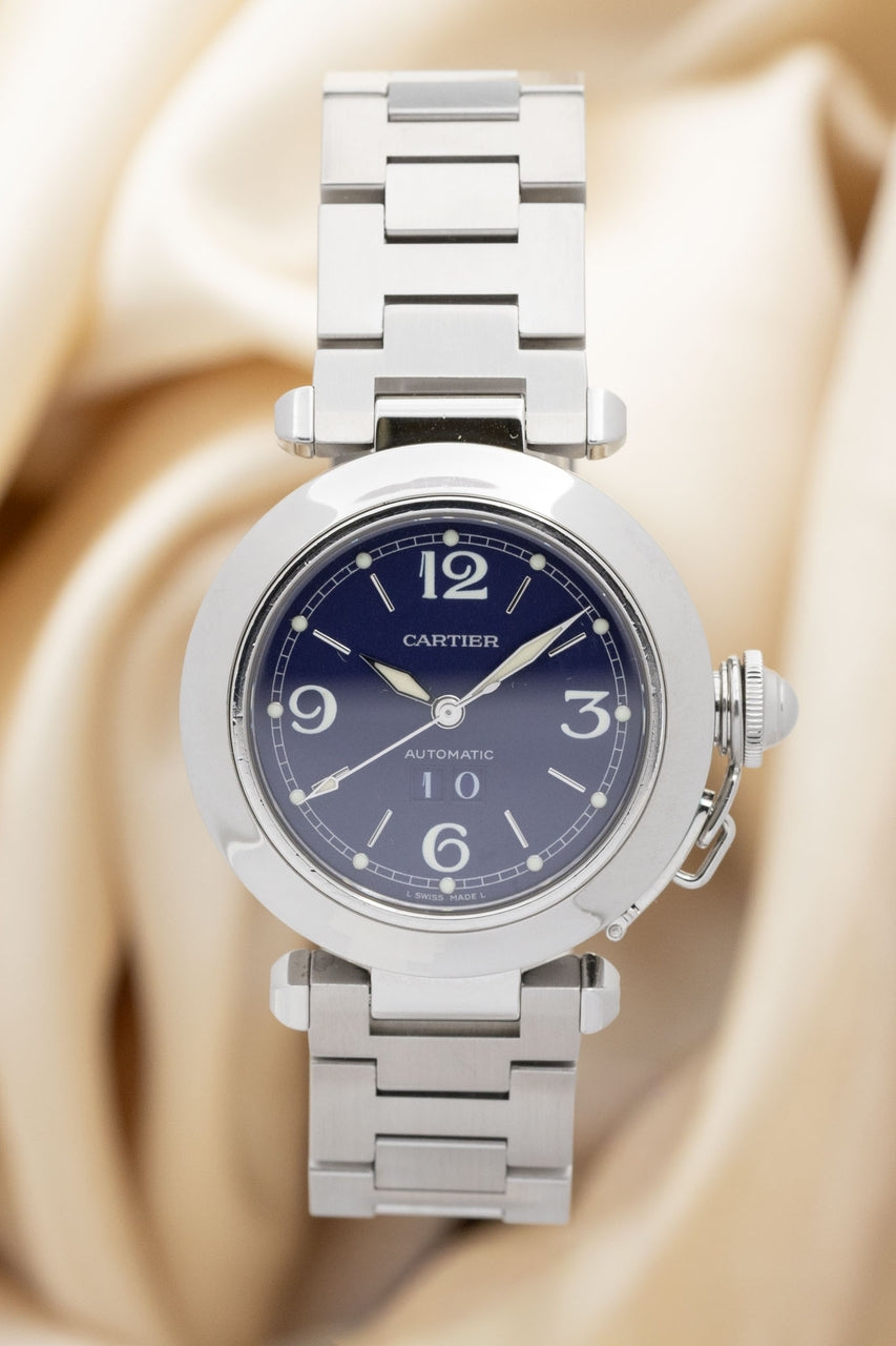 Cartier Pasha C Big Date 35mm Automatik W31044M7 - Thumbnail