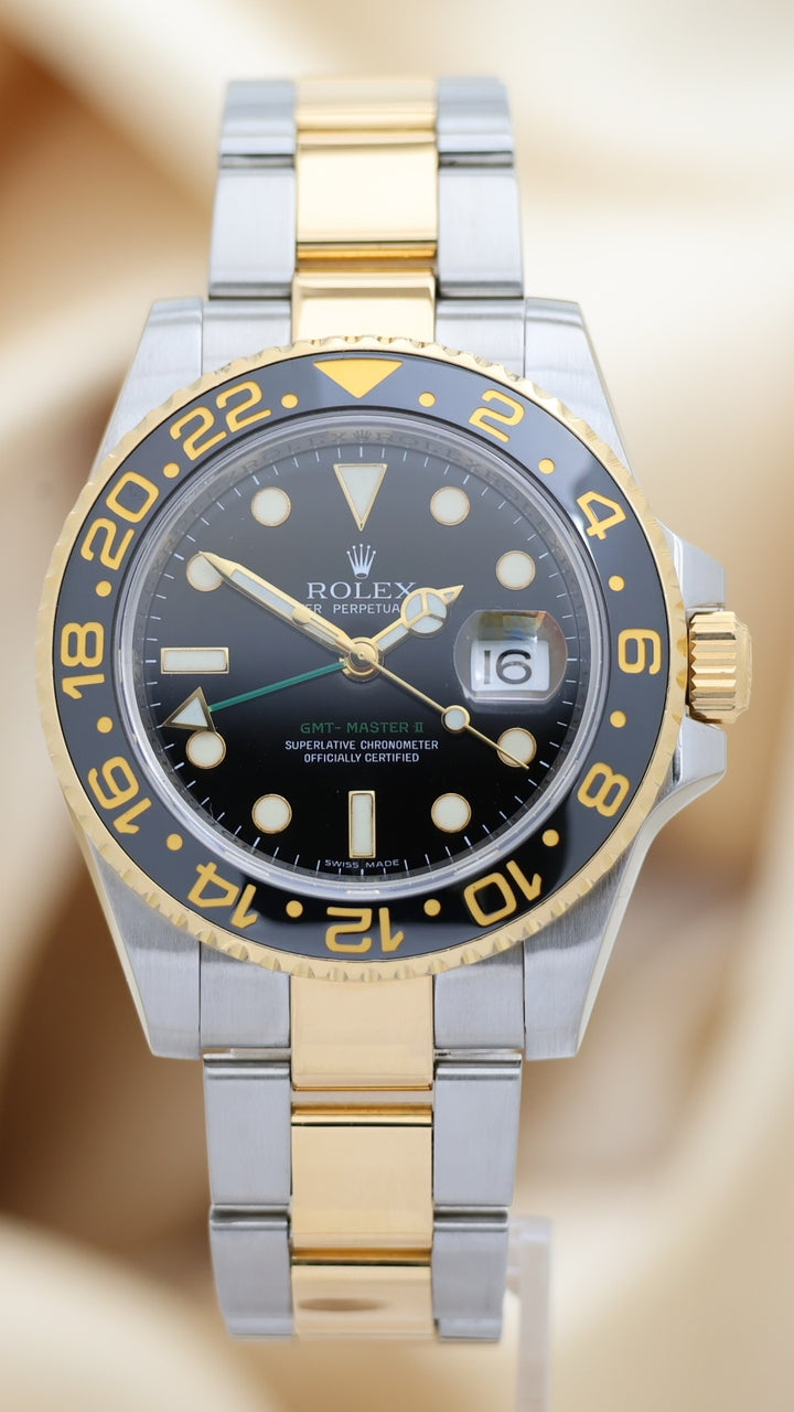 Rolex  GMT Master II Stahl/Gold Automatik Servicehistorie 116713 - Thumbnail