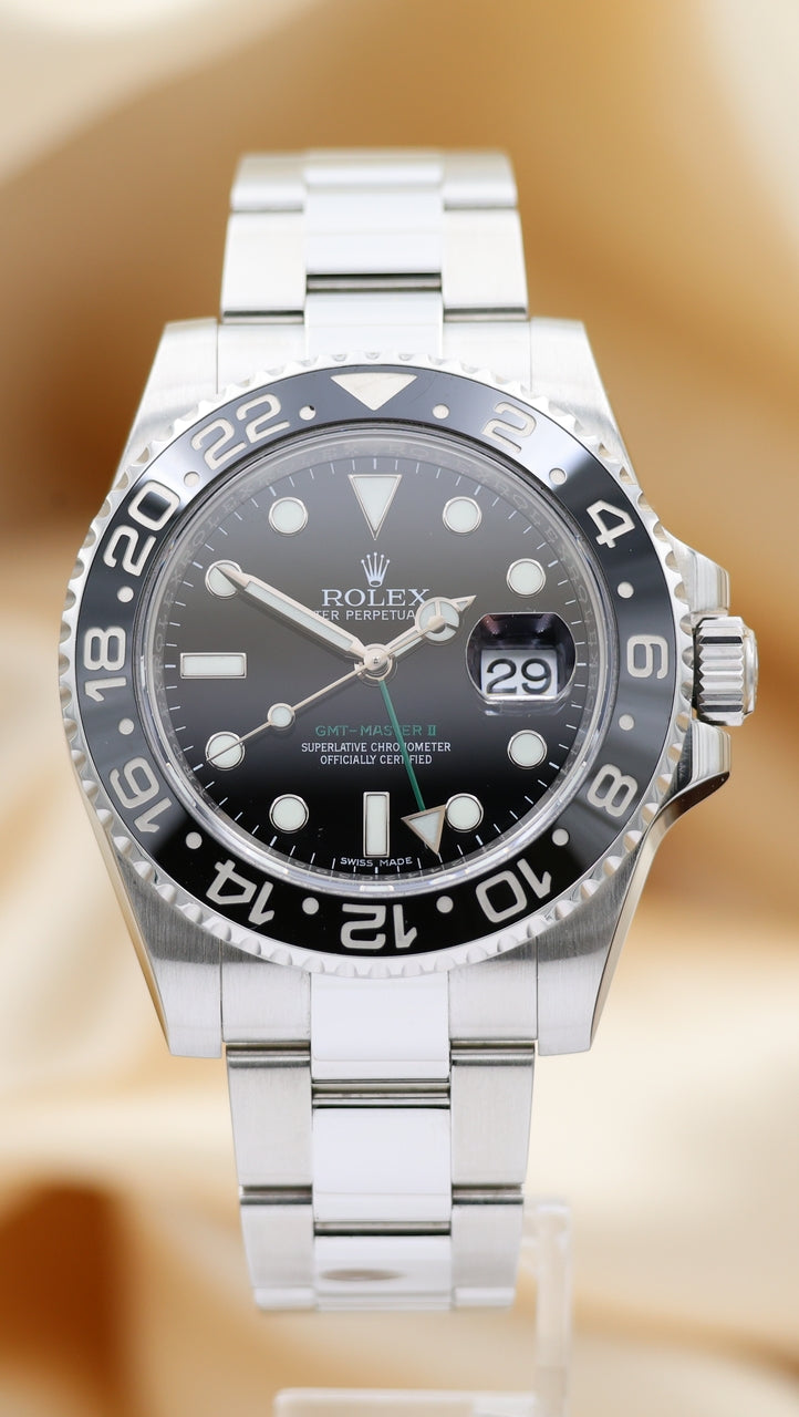 Rolex GMT-Master II 40mm Automatik Herrenuhr	 116710LN Box + og. Papiere