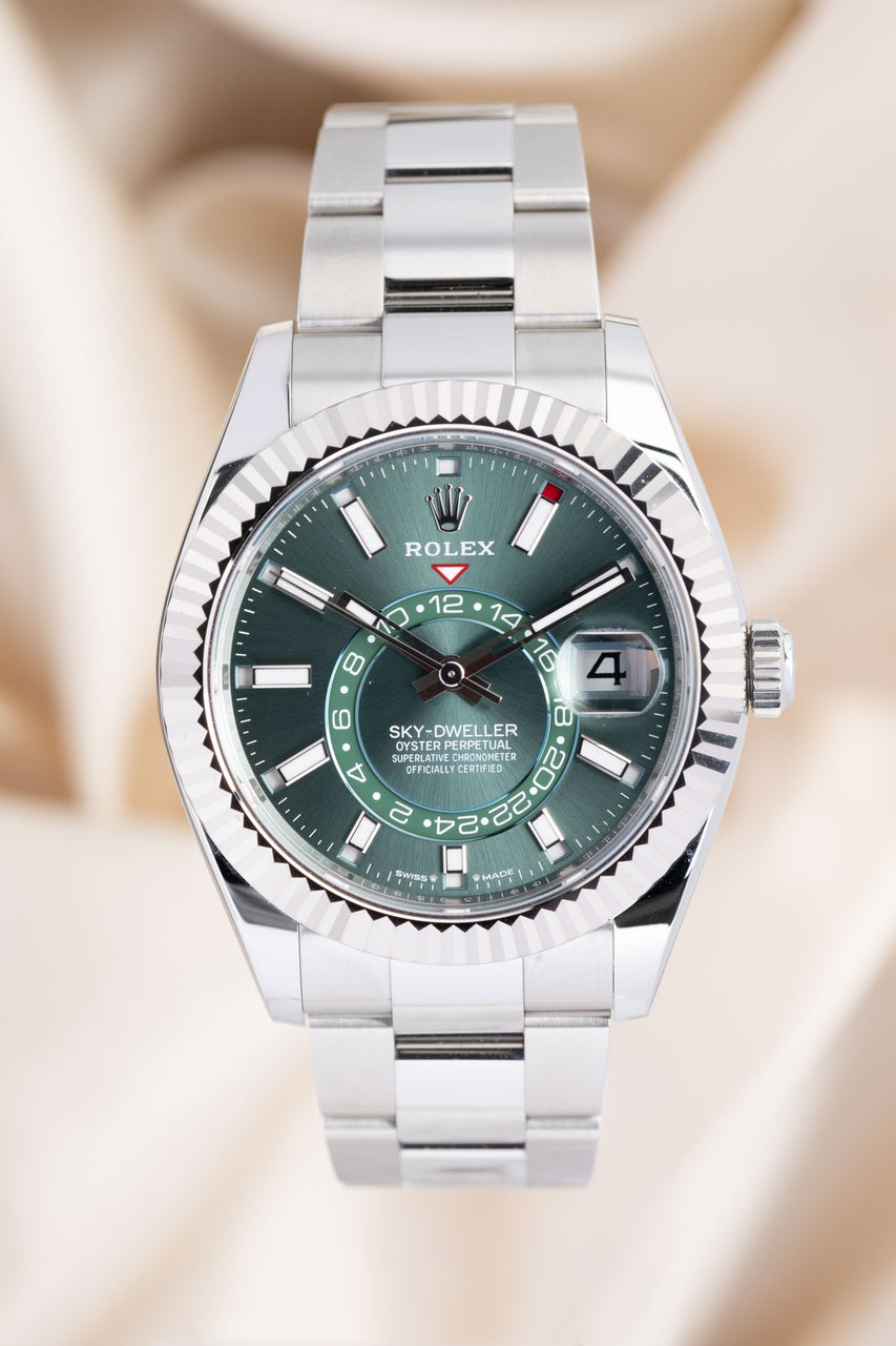 Rolex Oyster Perpetual Sky-Dweller Automatik Grün LC100 336934 - Thumbnail