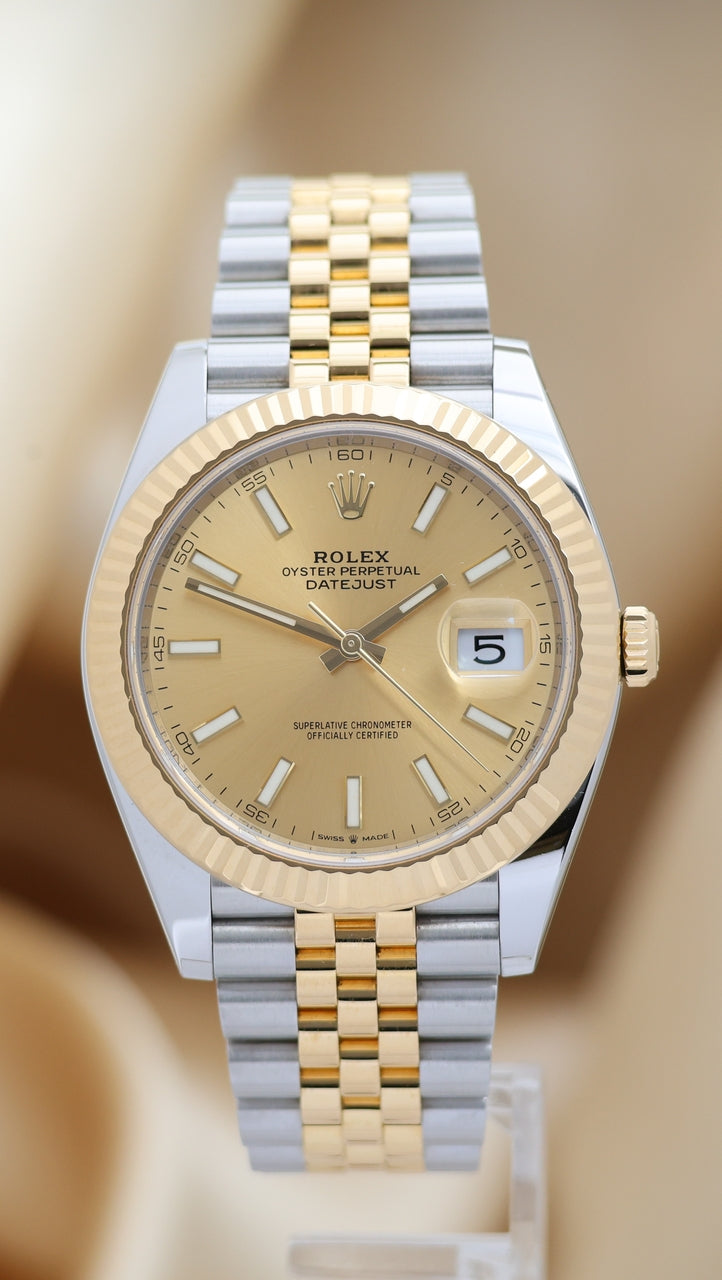 Rolex Datejust Stahl/Gold Herrenuhr 41mm Automatik 126333 - Main product image