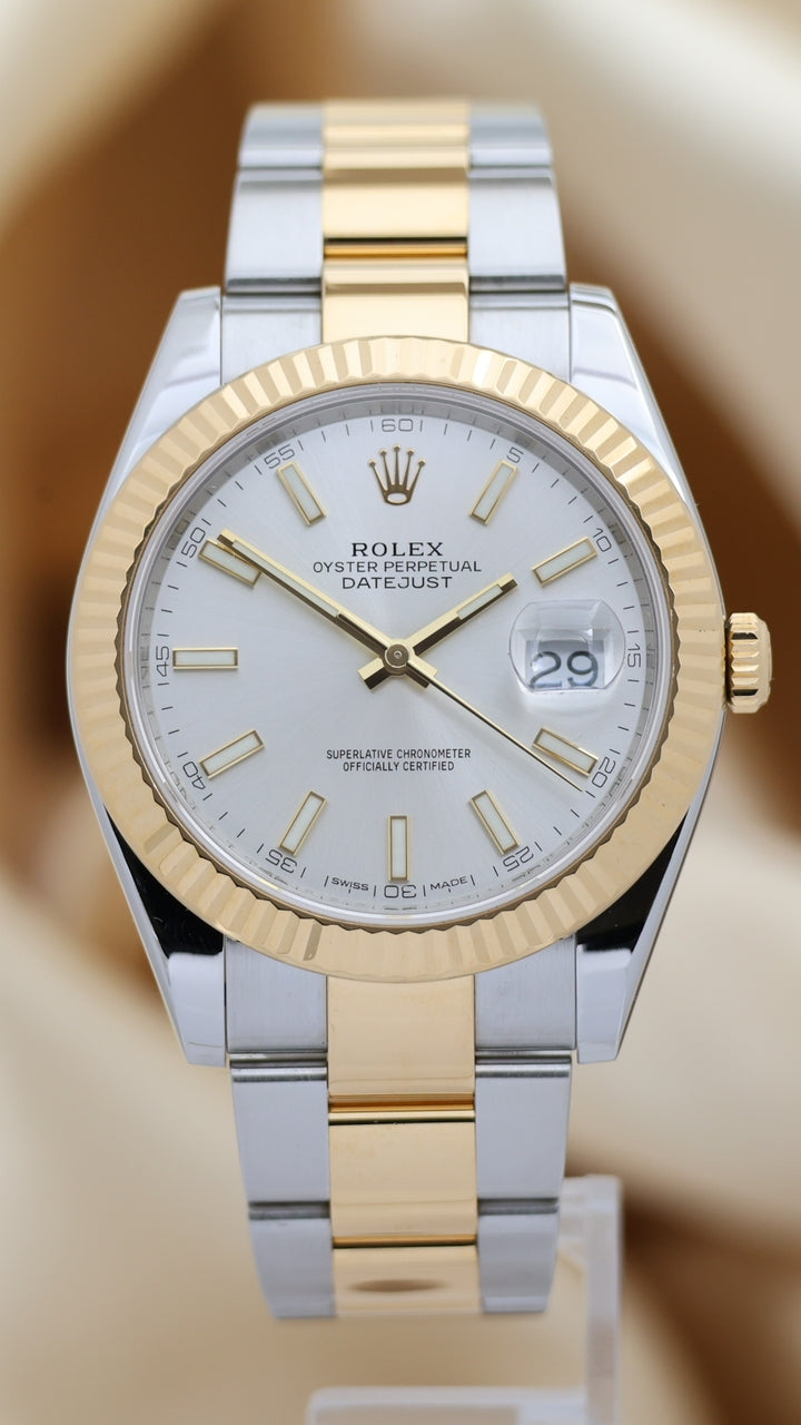 Rolex Datejust Stahl/Gold Herrenuhr 41mm Automatik 126333 - Main product image