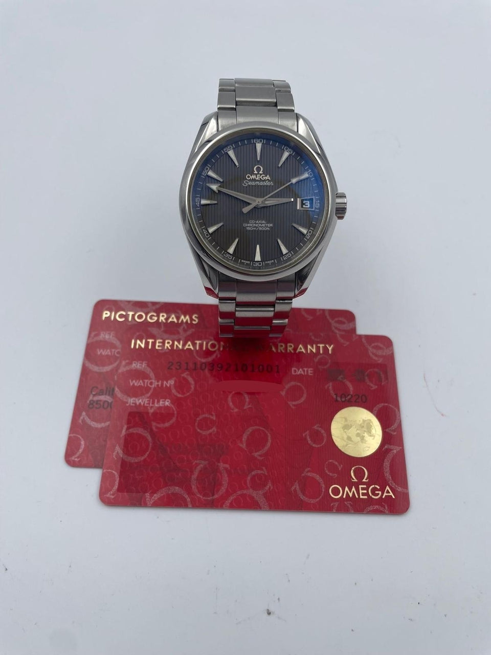 Omega Seamaster Aqua Terra 38,5 Automatik Herrenuhr 23110392101001 - Papiere und oder Lieferumfang
