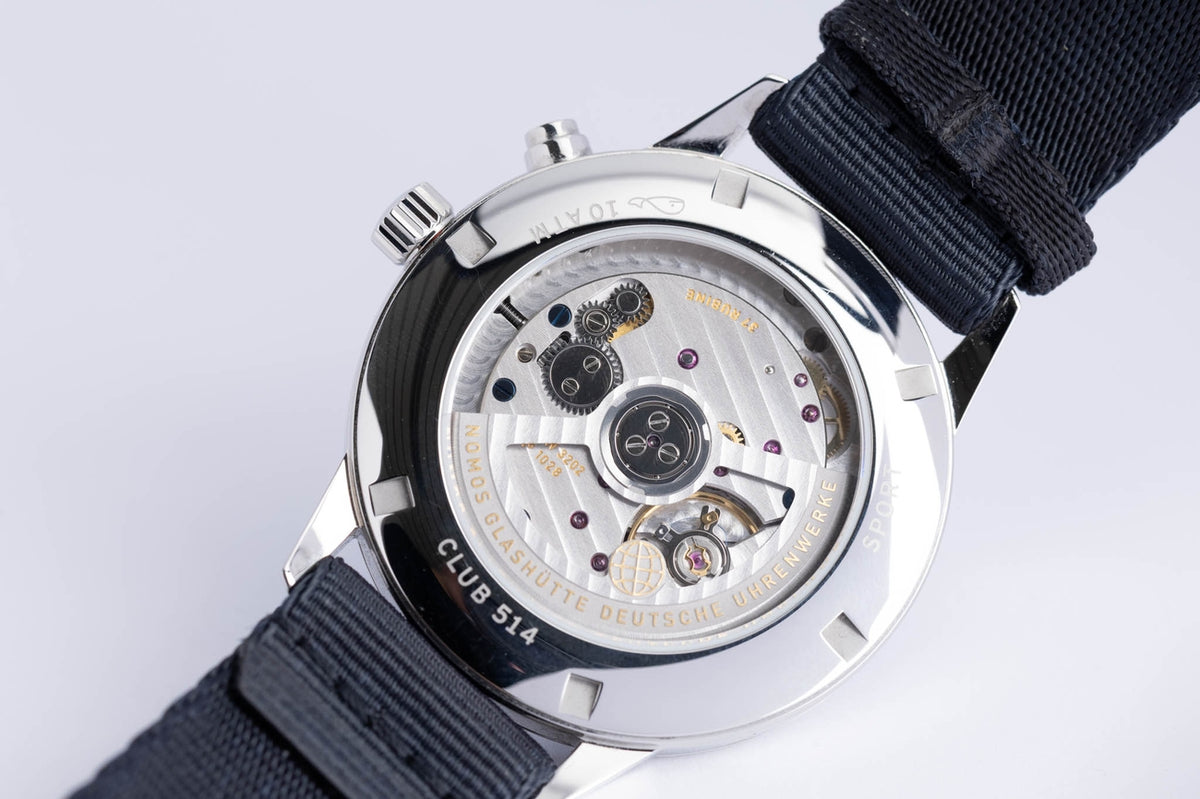 Nomos Club Neomatik Sport Weltzeit Worldtimer Blau 790 - Detailansicht 8