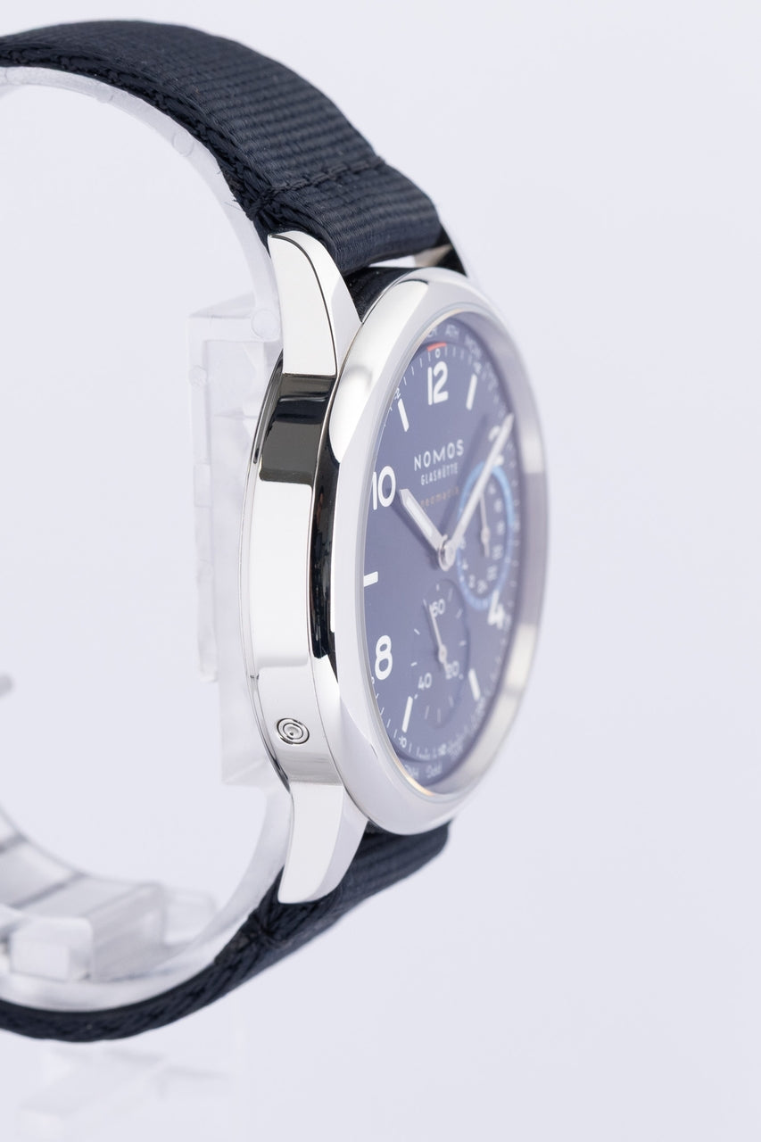 Nomos Club Neomatik Sport Weltzeit Worldtimer Blau 790 - Detailansicht 2
