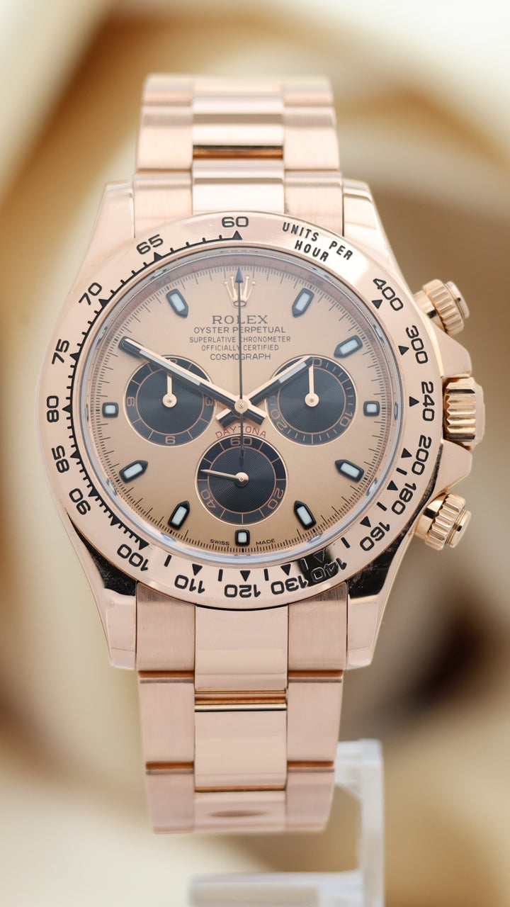 Rolex Daytona Roségold 40mm LC100 + RLX Service 2025  116505 - Thumbnail