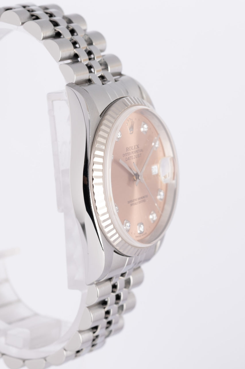 Rolex Datejust 36mm Diamond Automatik Jubilee Service Papiere 16234 - Detailansicht 1