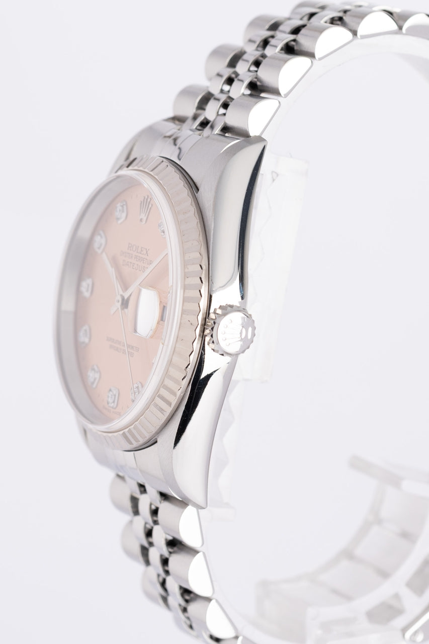 Rolex Datejust 36mm Diamond Automatik Jubilee Service Papiere 16234 - Detailansicht 2