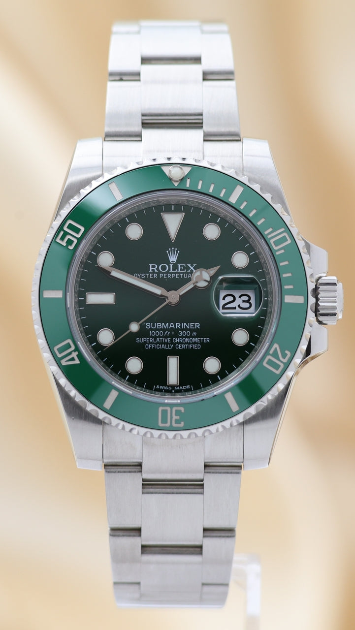 Rolex Submariner Date "Hulk" Automatik Herrenuhr Stahl 40mm 116610LV - Thumbnail