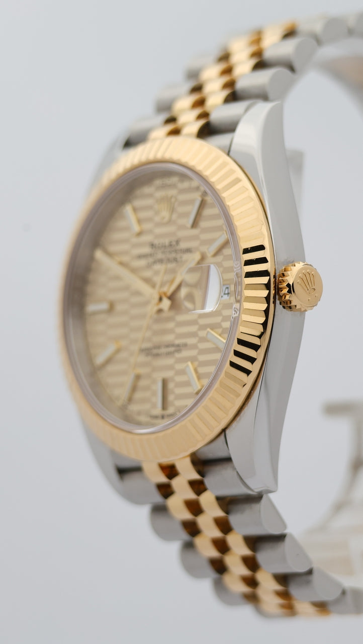 Rolex Datejust 41 Motif Ziffernblatt Gold Automatik 126333 - Detail view 7