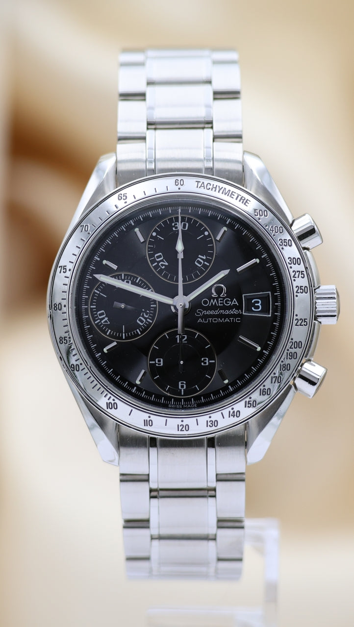 Omega Speedmaster Date 39mm Automatik Herrenuhr 35135000 Box + og. Papiere