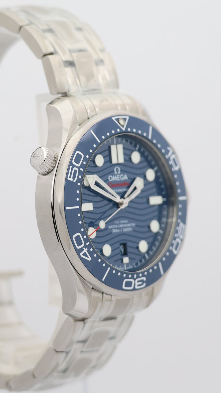 Omega Seamaster Diver 300M Automatik Blau NEU 21030422003001 - Detailansicht 8