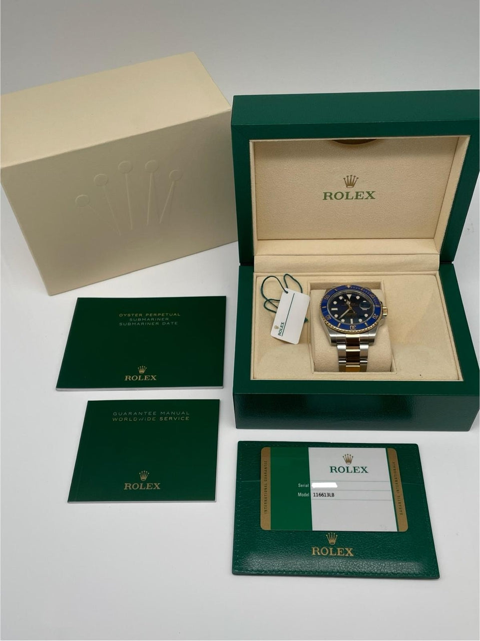 Rolex Submariner Date Stahl/Gold Blau 116613LB - Papers and documentation