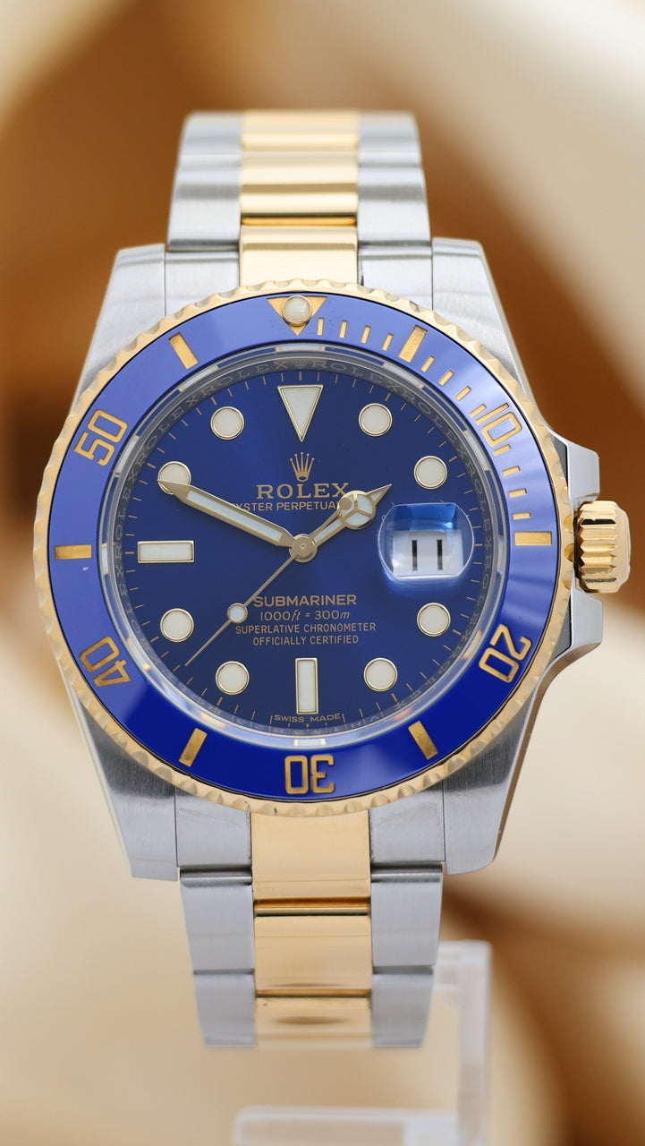 Rolex Submariner Date Stahl/Gold Blau 116613LB - Main product image