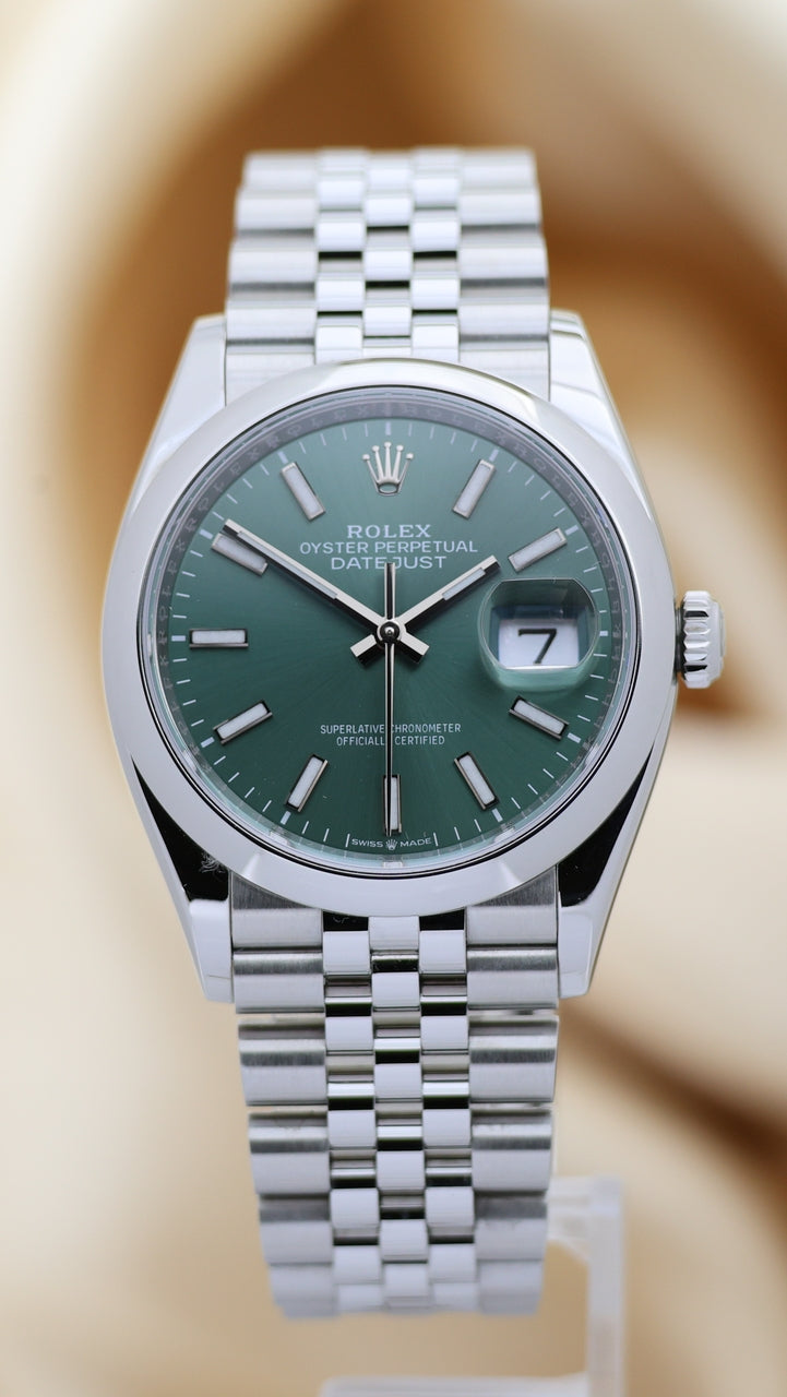 Rolex Datejust 36mm jubilee mint grün Automatik  126200 - Thumbnail