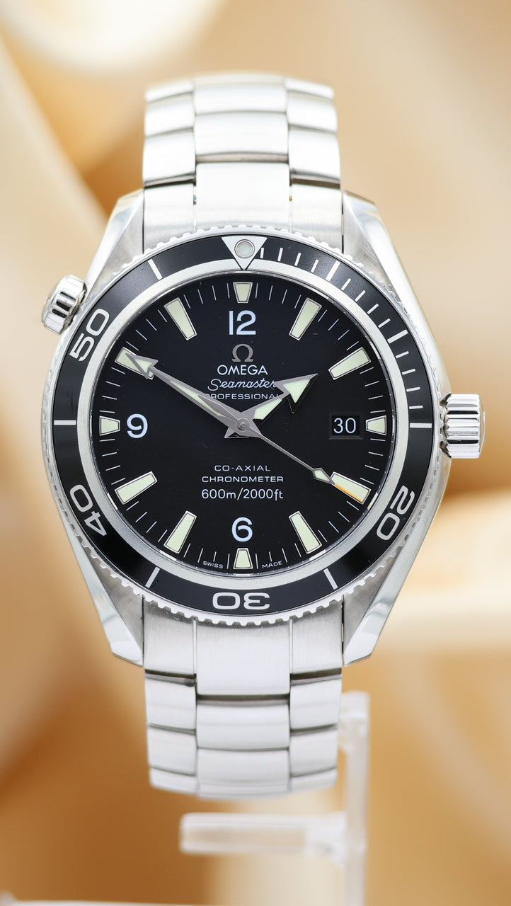 Omega Seamaster Planet Ocean 42mm Automatik Herrenuhr 22015000 Box + og. Papiere