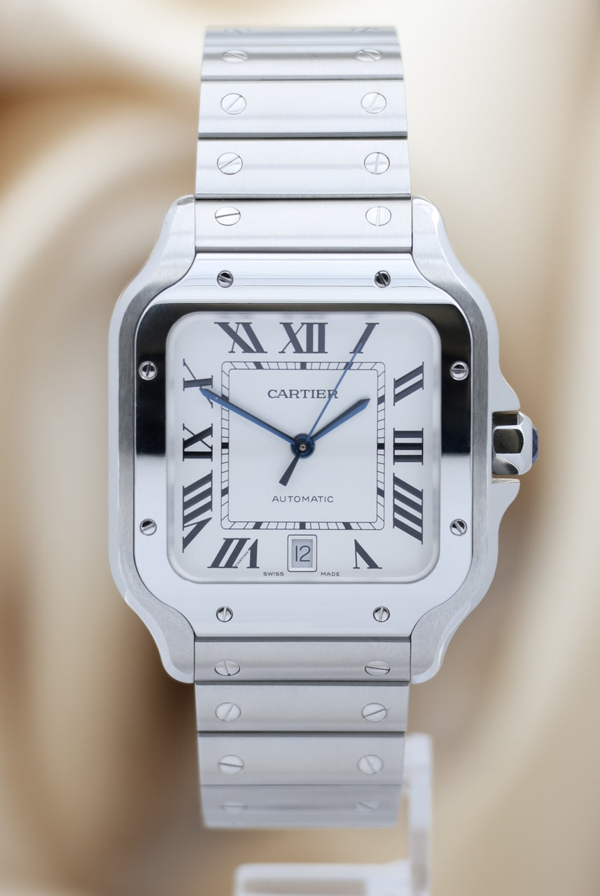 Cartier Santos Large Automatik Herrenuhr WSSA0009 - Thumbnail