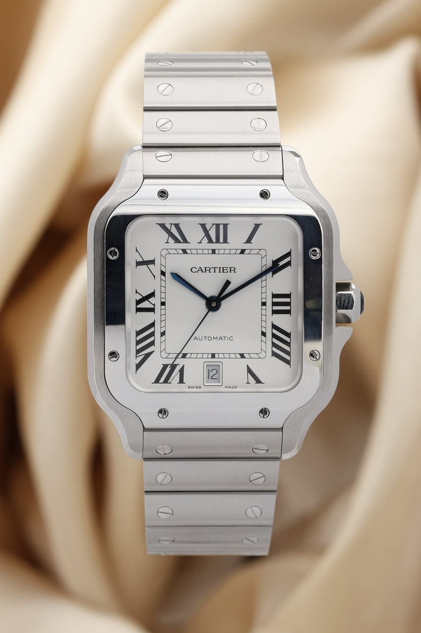 Cartier Santos Large Automatik Herrenuhr WSSA0009 - Thumbnail