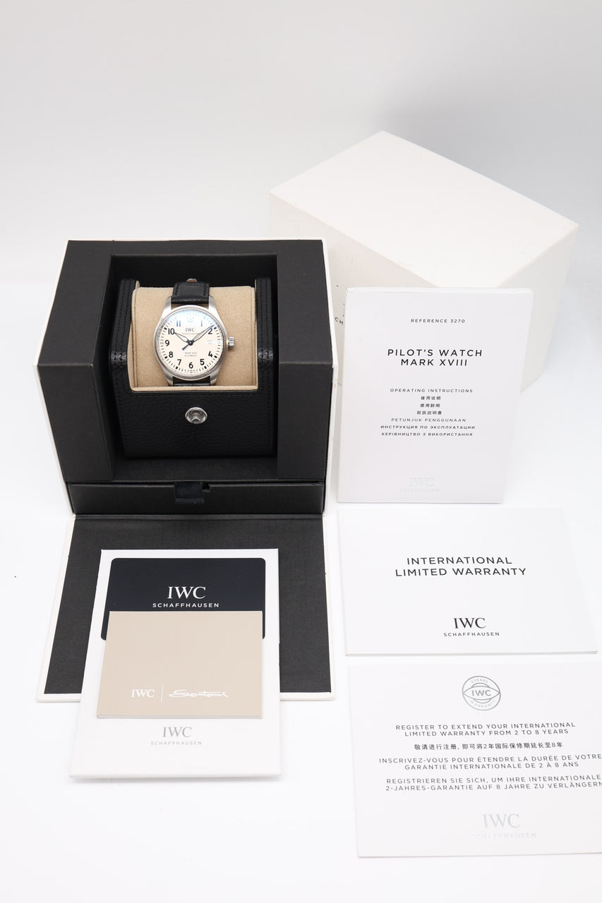 IWC Fliegeruhr Mark XVIII 40mm Automatik Herrenuhr IW327012 - Papiere und oder Lieferumfang