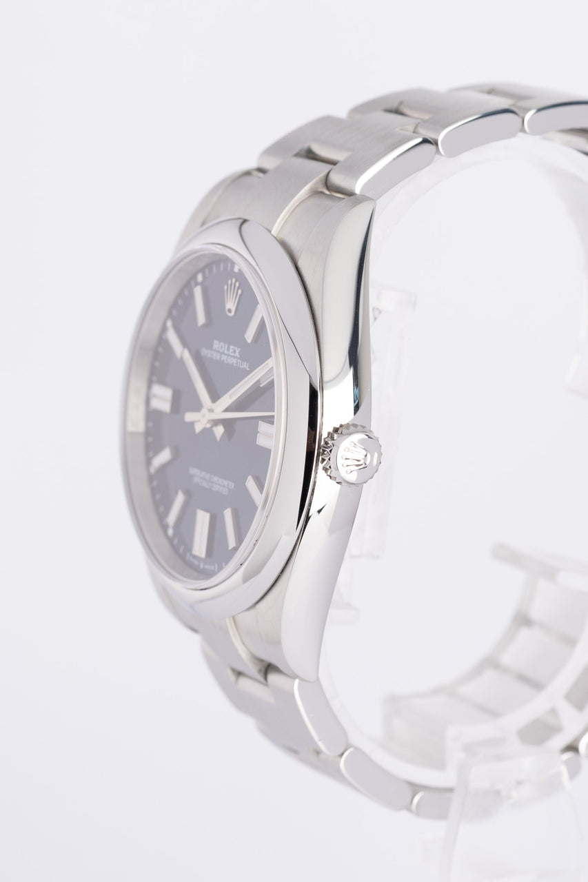 Rolex Oyster Perpetual blau 41mm Automatik Herrenuhr 124300 - Detailansicht 2