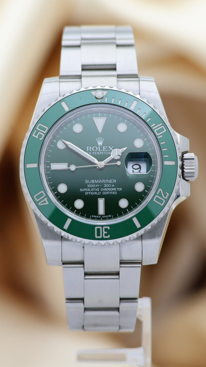 Rolex Submariner Date "Hulk" Automatik Herrenuhr LC100 116610LV - Thumbnail