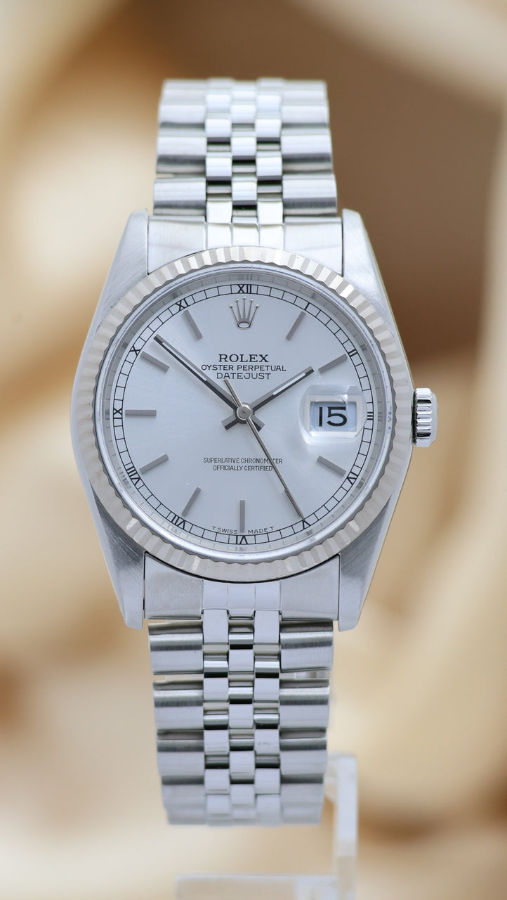 Rolex Datejust 36 Automatik Herrenuhr Stahl 16234 - Main product image