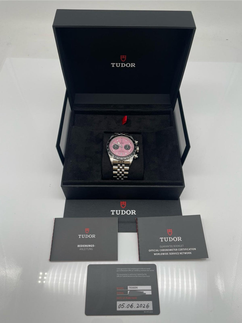 Tudor Black Bay Chrono 41mm ,,Pink" NEU 79360N - Papiere und oder Lieferumfang