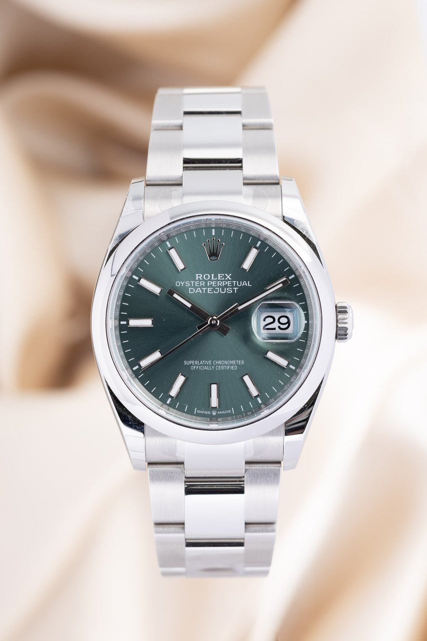 Rolex Datejust 36mm Automatik Grün NEU  126200 - Thumbnail