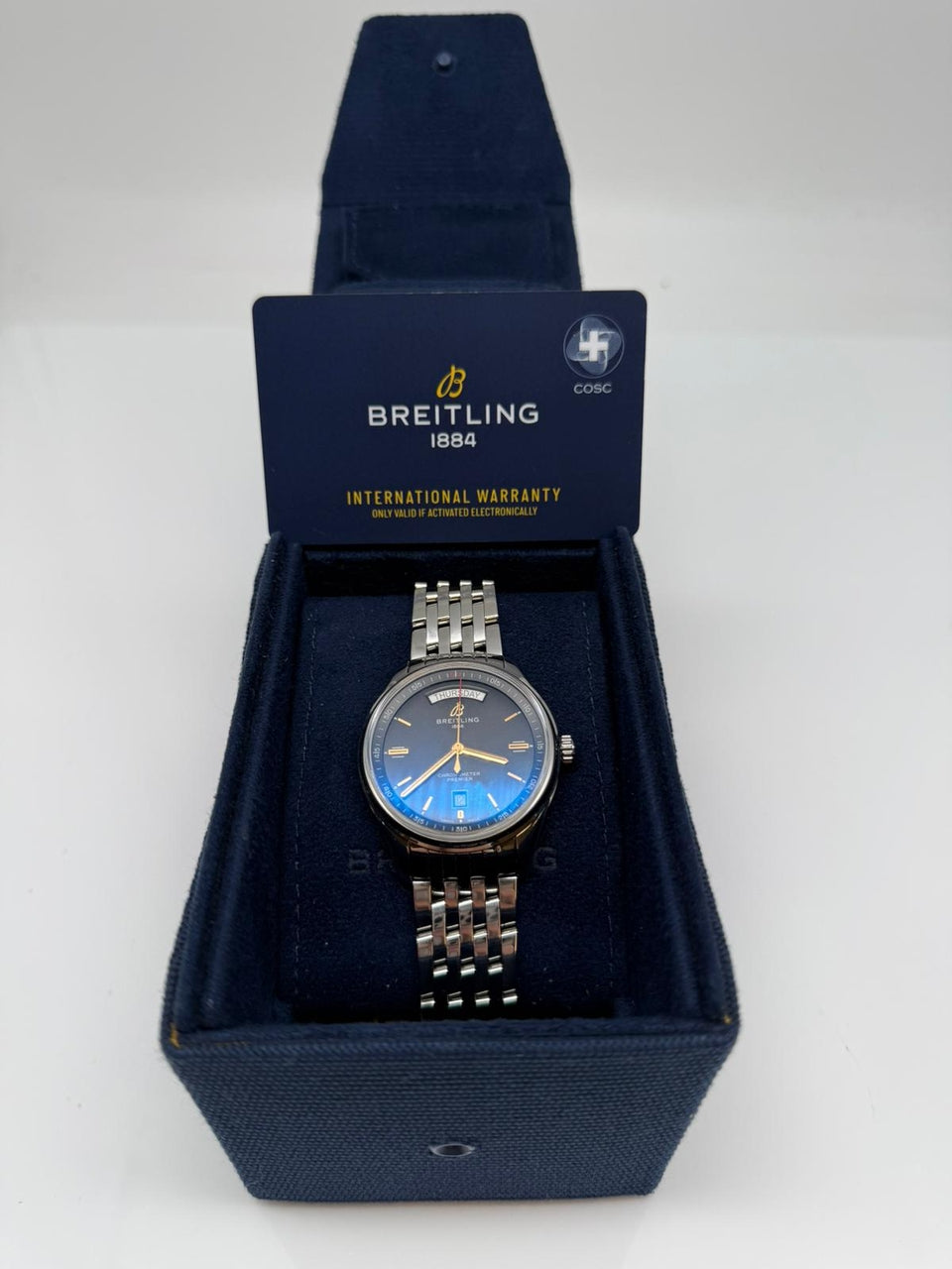 Breitling Premier Day Date Automatik 40mm A45340 - Papiere und oder Lieferumfang