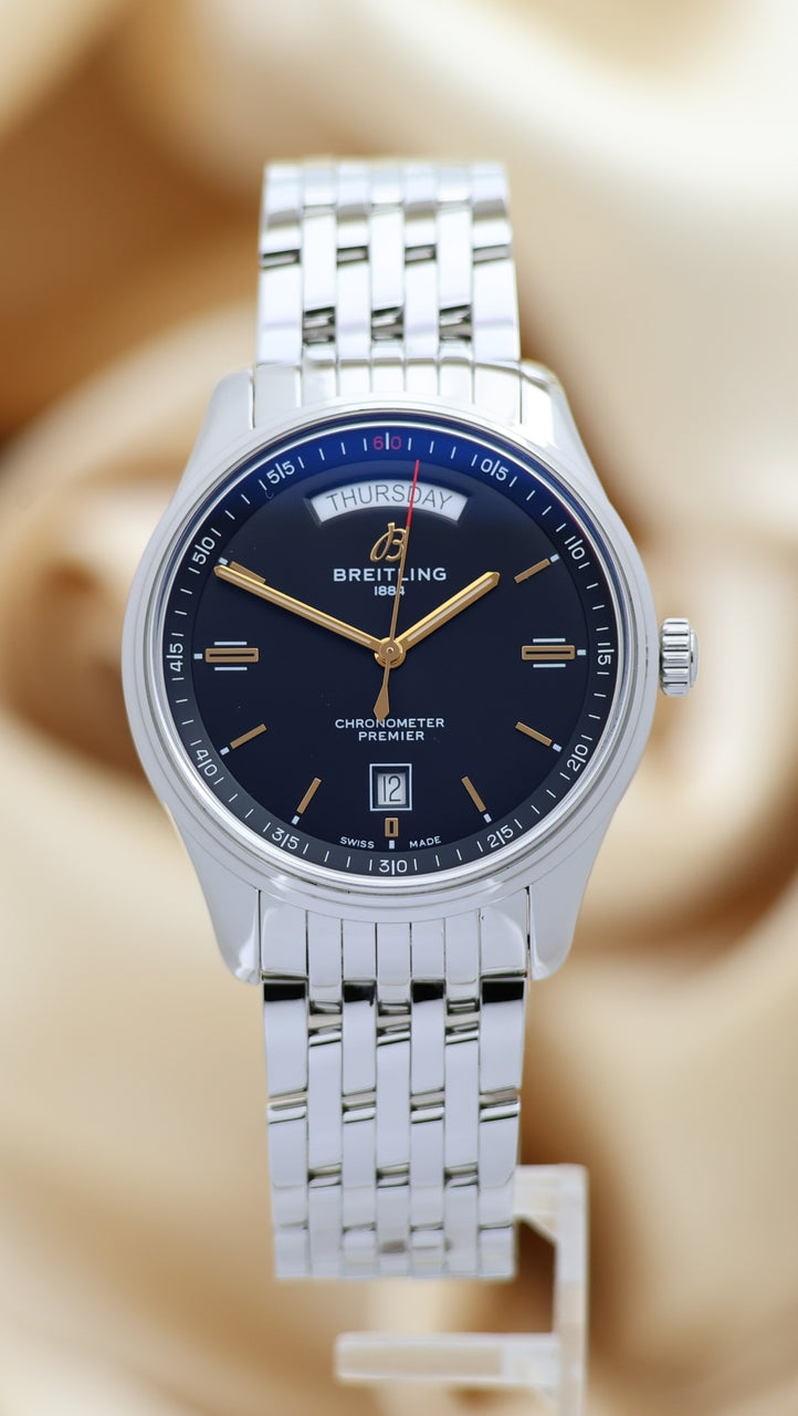 Breitling Premier Day Date Automatik 40mm A45340 - Thumbnail