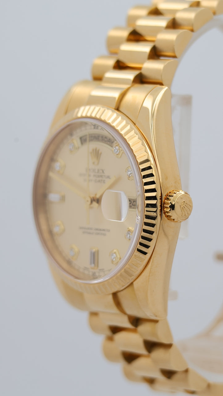 Rolex Day-Date 36 Automatik Herrenuhr Diamond-Dial 118238 - Detail view 7