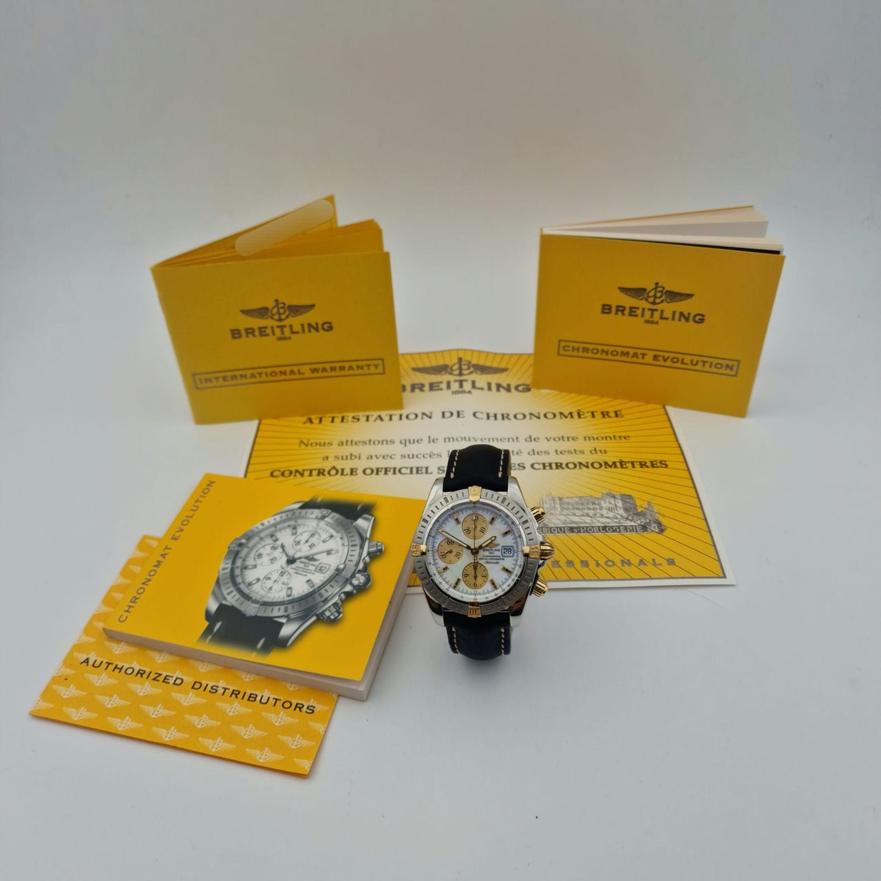 Breitling Chronomat Evolution 44mm Automatik  B13356 - Papiere und oder Lieferumfang