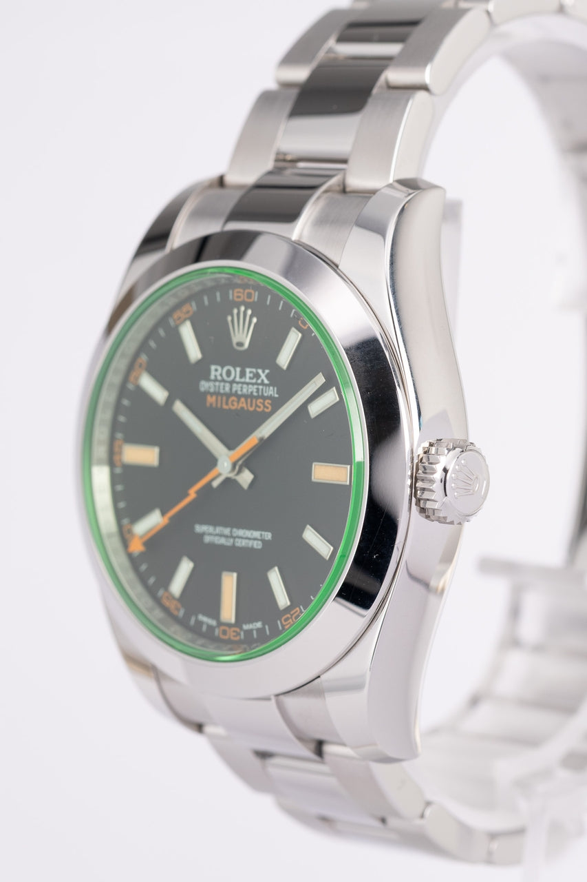 Rolex Milgauss Automatik Herrenuhr Schwarz 116400GV - Detailansicht 1