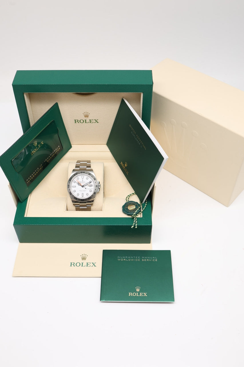 Rolex Explorer II Automatik Herrenuhr Weiß  226570 - Papiere und oder Lieferumfang