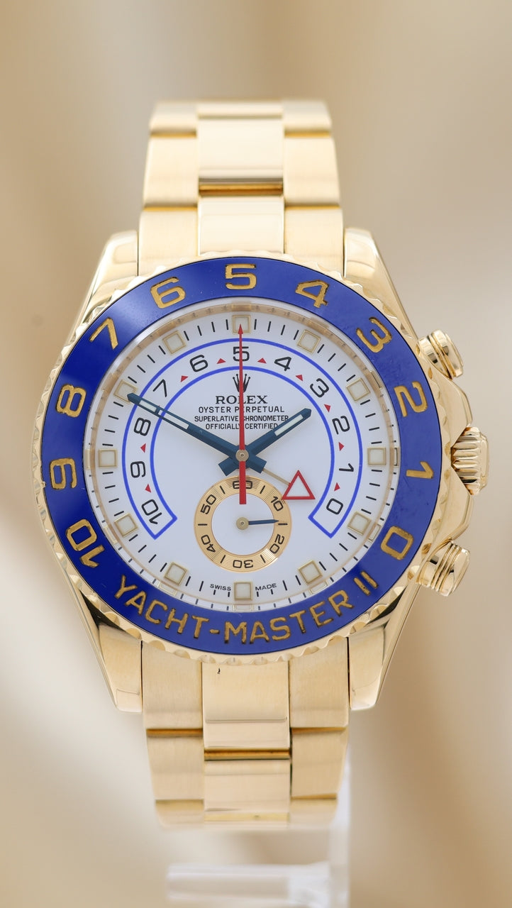 Rolex  Yacht-Master II Automatik Herrenuhr Vollgoldold 44mm 116688 - Thumbnail