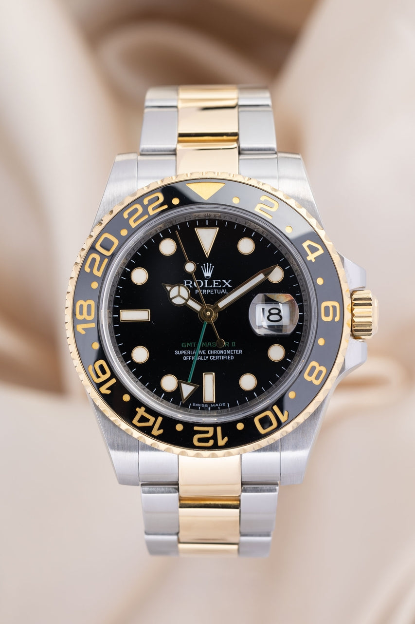 Rolex GMT-Master II Stahl/Gold Automatik LC100 Servicehistorie 116713LN - Thumbnail