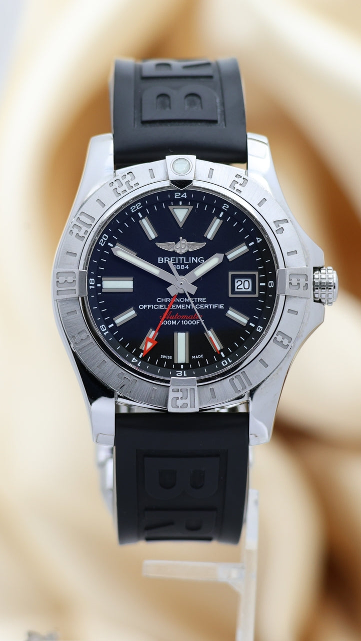 Breitling Avenger II GMT 43mm Automatik Herrenuhr A32390 - Thumbnail